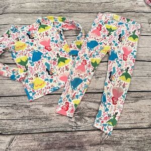 GAP X Disney Kids' Pajama Set - Princess Theme; Organic Cotton Size 3t